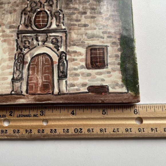 Mission San Jose Tile San Antonio Texas Vintage 6X6" Terra Cotta Pottery - Picture 6 of 7